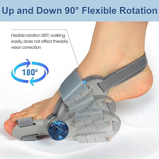 Hyggear Bunion Fix Pro - Corrector para Mujeres y Hombres: Corrector de Juanetes Ajustable para Aliviar el Dolor por Separación del Dedo Gordo, Férula Ortopédica para Juanetes con Enderezador para la Alineación de los Dedos