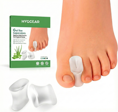 HYGGEAR Almohadillas para Juanetes – Separadores de dedos para enderezar dedos superpuestos para hombres y mujeres - 9673948152