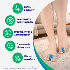 Hyggear™ Corrector de juanetes, enderezador transpirable para dedo gordo del pie para mujeres y hombres, solución y alivio de juanetes - 86732546732
