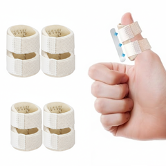 Enderezador de dedos Hyggear™ para dedos pequeños y pulgares - Férulas para dedos rotos y en gatillo - Férula de dedo para dolor y soporte de artritis
